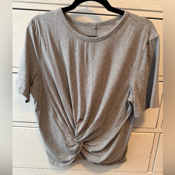 Like New Never Worn lululemon Tie Front Tee M - Picture 1 of 3
